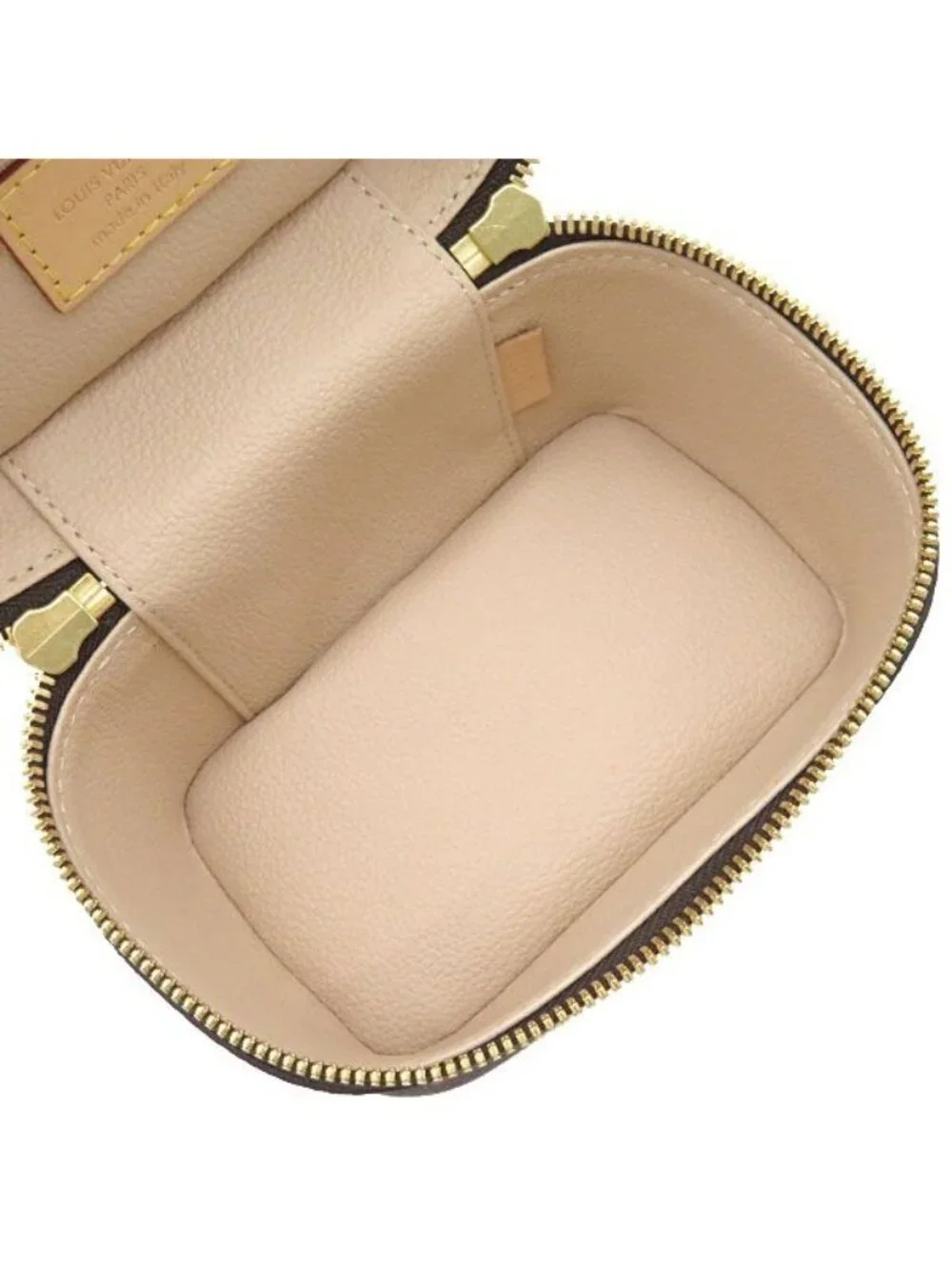 Louis Vuitton Pouch Nice Nano Monogram Canvas Gold Brown Vanity Makeup
